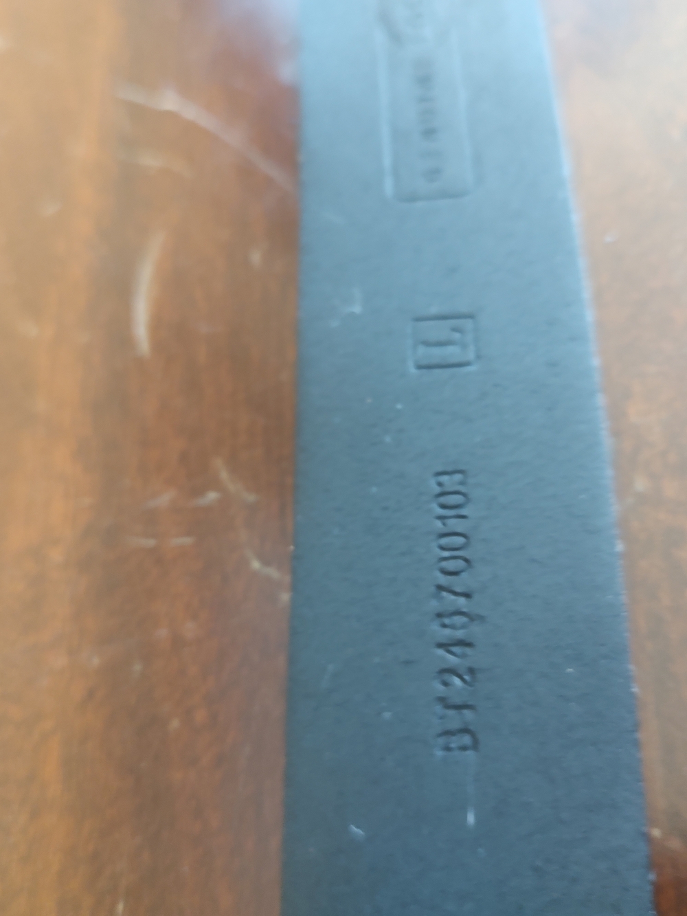 Fossil Black Leather Belt with Silver Rounded Buckle - Picture 10 of 12